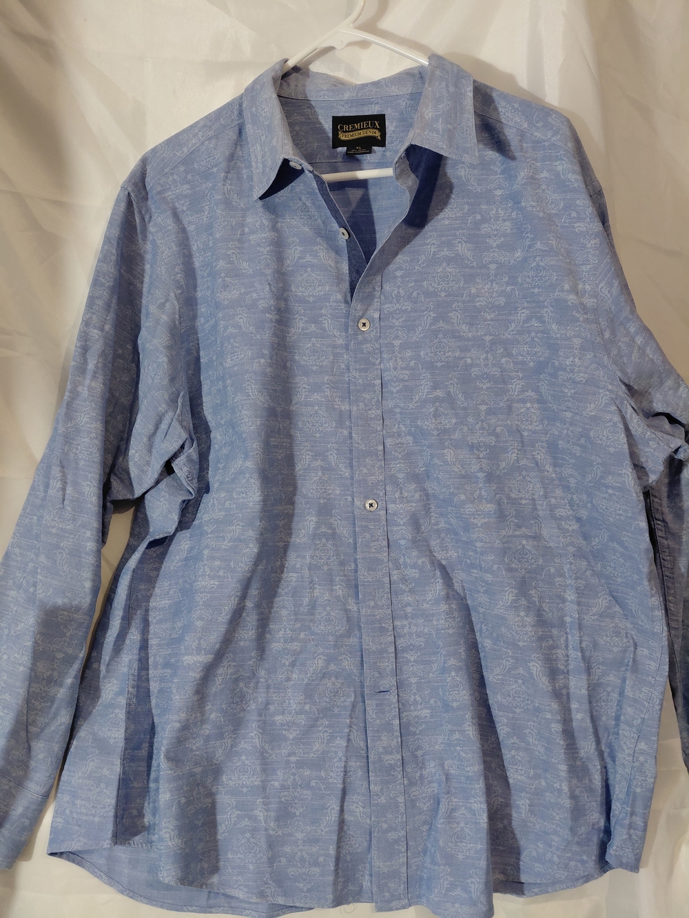 Daniel Cremieux Sky Blue Patterned Men's Button-Down Shirt